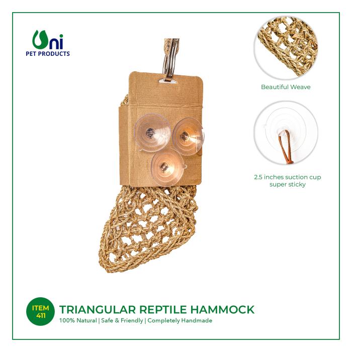 Triangular reptile hammock