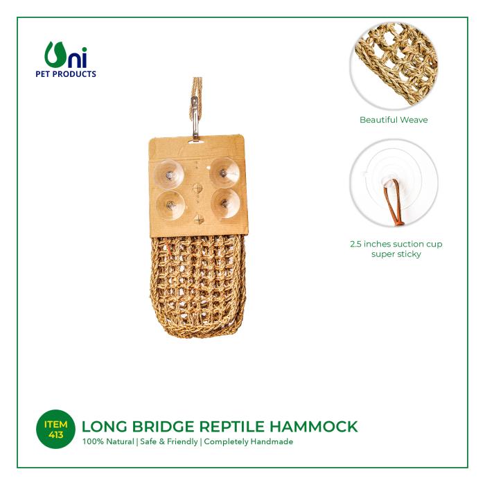Long bridge reptile hammock